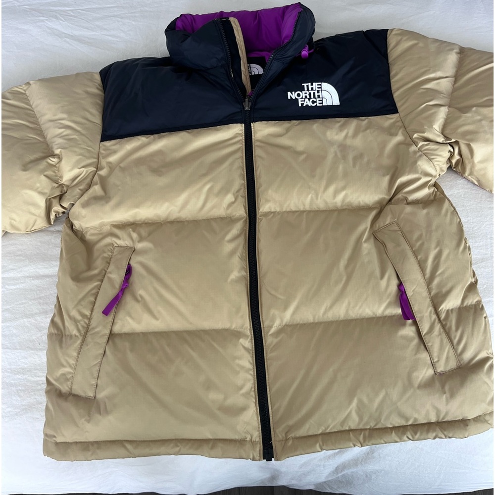 Mens 1996 Retro Nuptse 700 Jacket in Khaki Stone